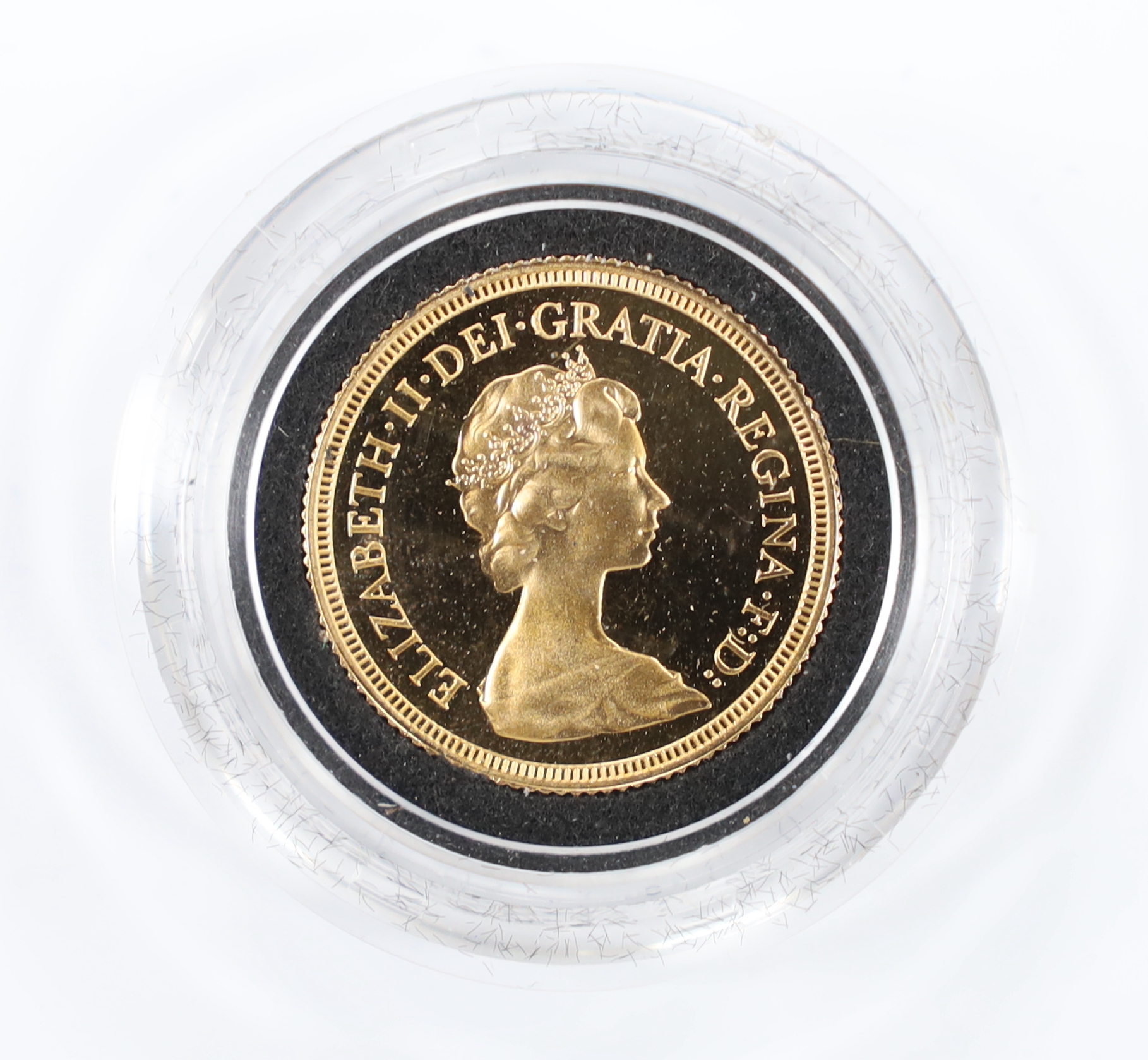 British gold coins, an Elizabeth II gold proof sovereign, 1979